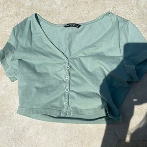 green shein top